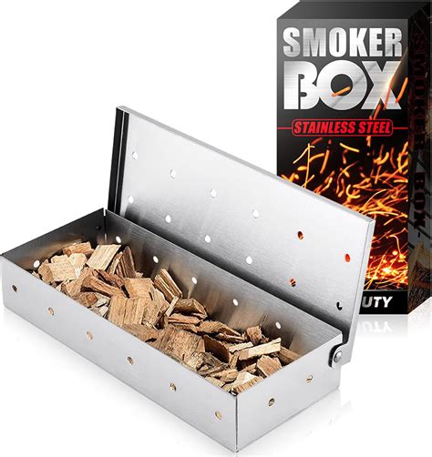 stainless steel iron box|Amazon.com: Smoker Box for Gas Grilling – Stainless Steel .